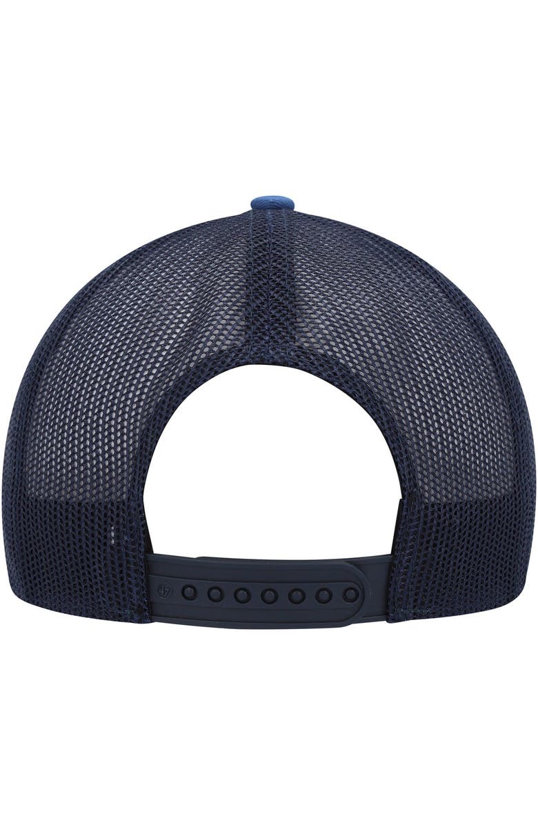 '47 Youth '47 White/Blue Los Angeles Chargers Cove Trucker Snapback Hat, Alternate, color, 