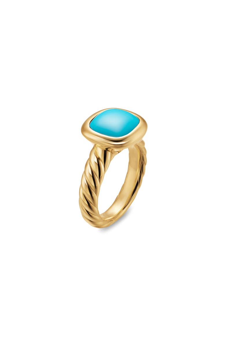 Mercer Stone Ring in 18K Gold, Alternate, color, TURQUOISE