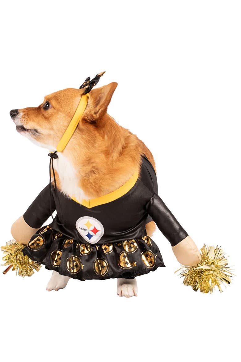 Pittsburgh Steelers Cheer Dog Costume, Alternate, color, Black