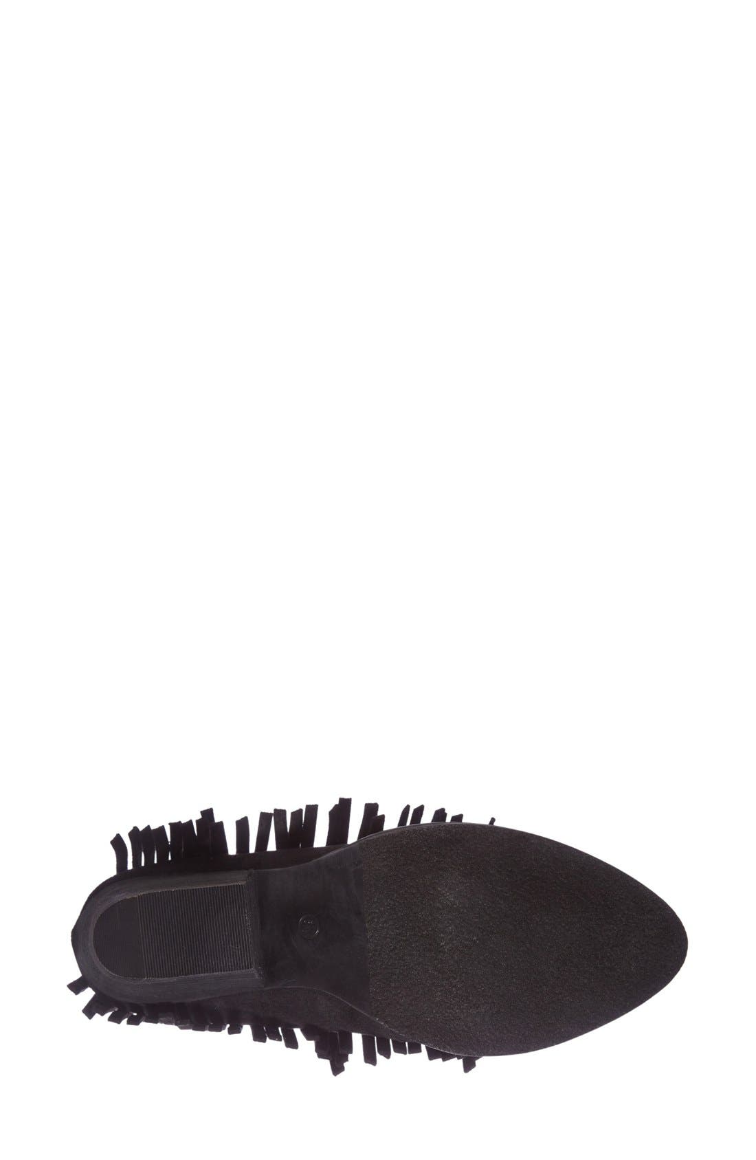 Matisse Lambert Fringe Bootie (Women), Alternate, color, BLACK SUEDE