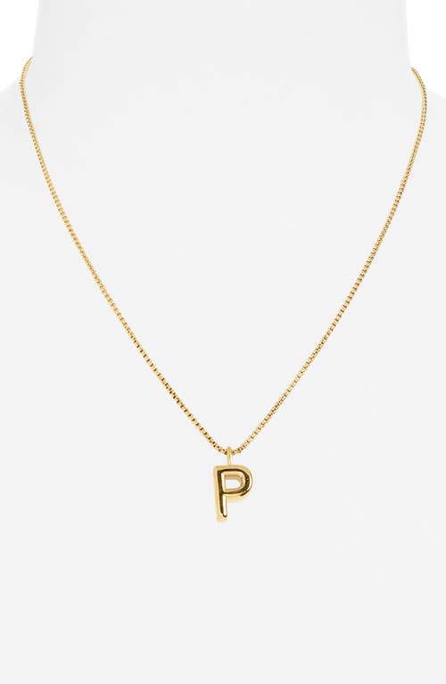 Open Edit Waterproof Bubble Initial Pendant Necklace