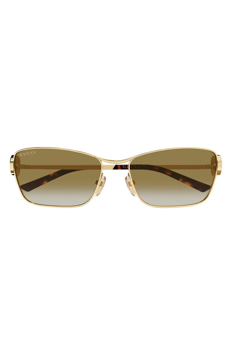Gucci 53mm Cat Eye Sunglasses, Main, color, Gold