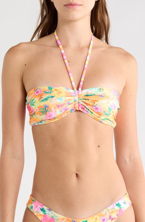 Ruched Bandeau Bikini Top