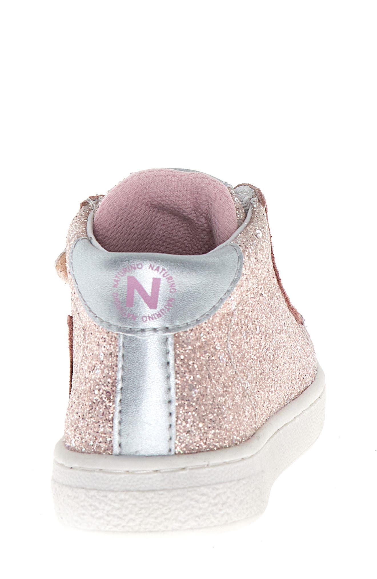 Naturino Kids' Pinn High Top Sneaker, Alternate, color, Cipria-Pink