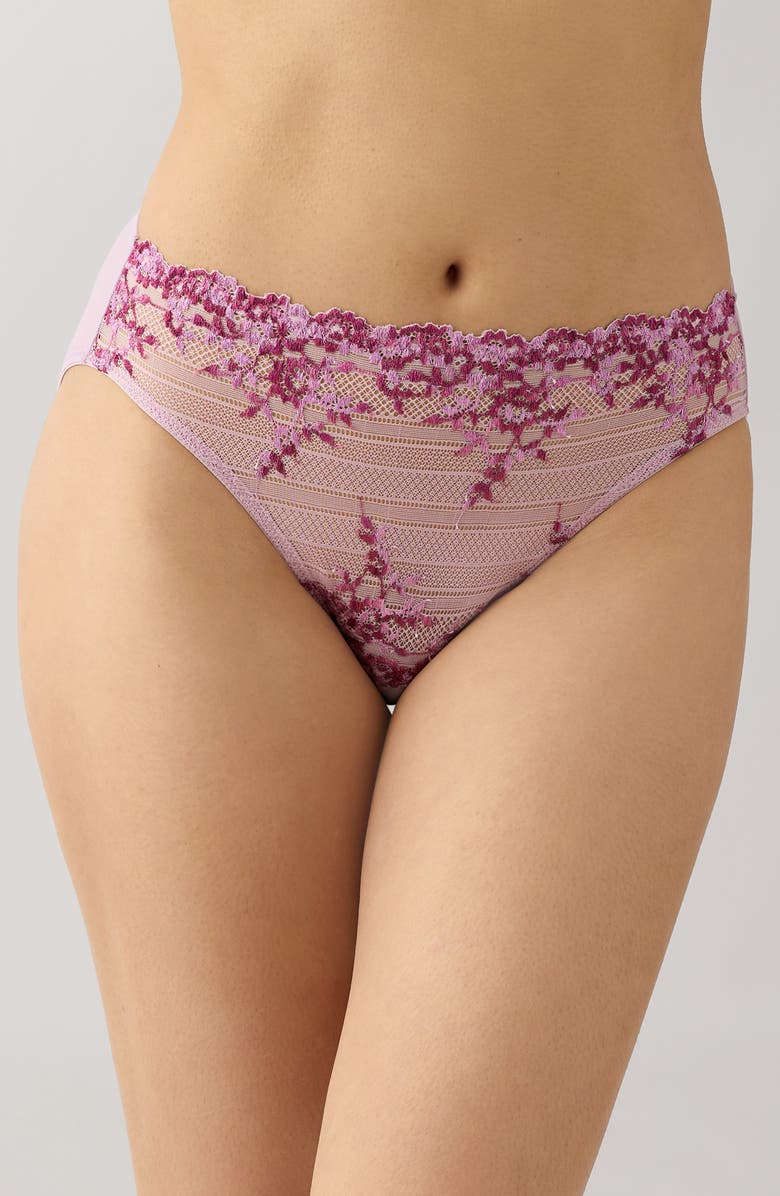 Wacoal Embrace Lace<sup>®</sup> High Cut Briefs, Main, color, Keepsake Multi