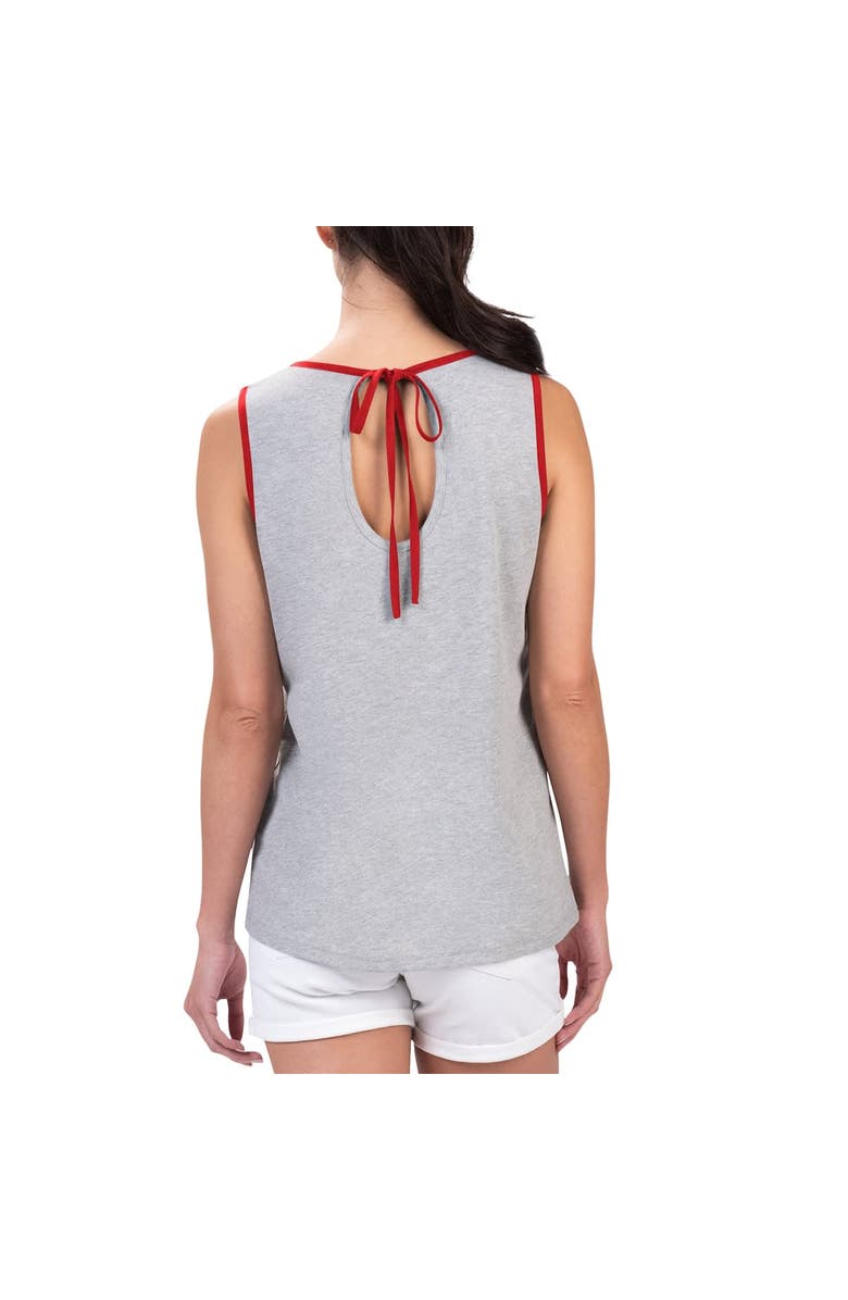 G-III 4HER BY CARL BANKS Women's G-III 4Her by Carl Banks Gray Philadelphia Phillies Fastest Lap Tank Top, Alternate, color, 