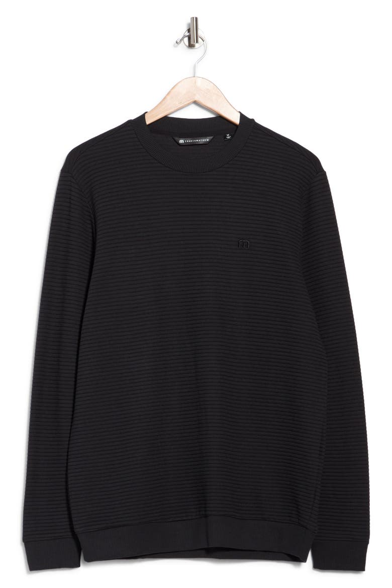 Thick as Thieves Rib Crewneck Sweatshirt, Alternate, color, BLACK