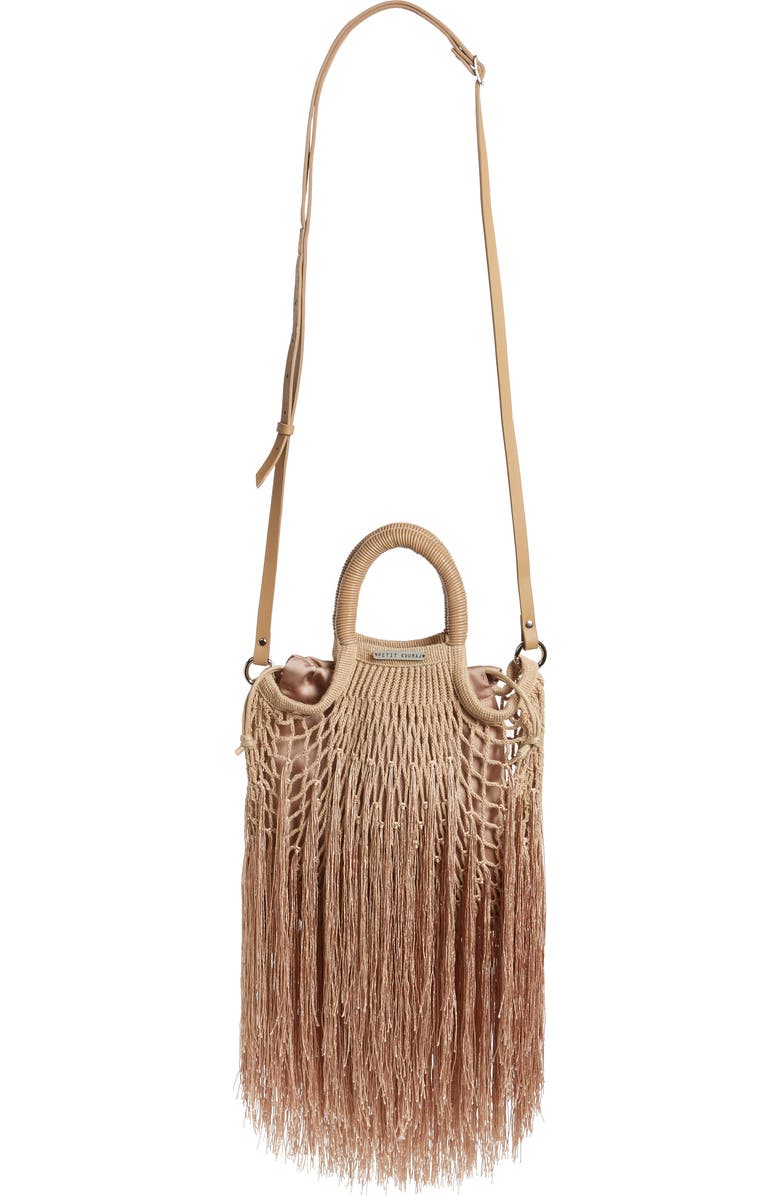 Petit Kouraj Mini Fringe Top Handle Bag, Alternate, color,