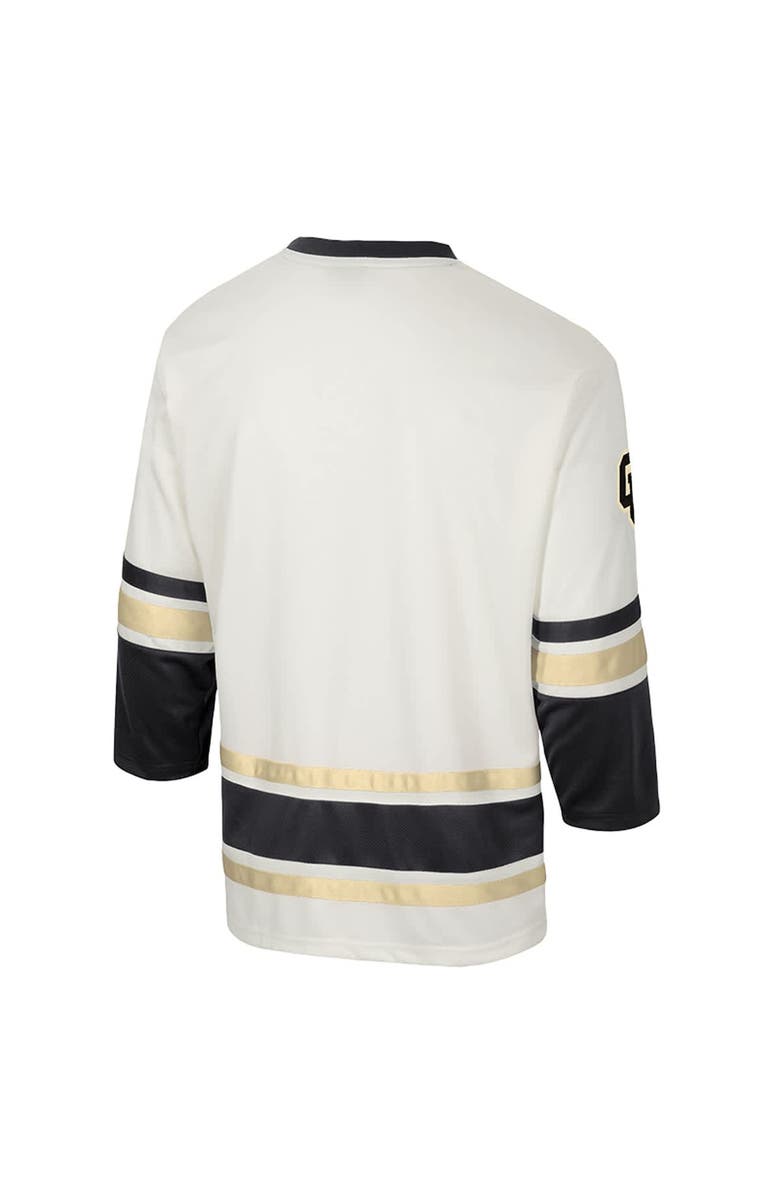 COLOSSEUM Men
s Colosseum Cream Colorado Buffaloes Puck Proud Fashion Hockey Jersey, Alternate, color, Cream