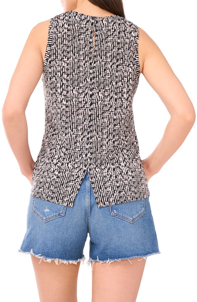 Vince Camuto Abstract Print Sleeveless Top, Alternate, color,