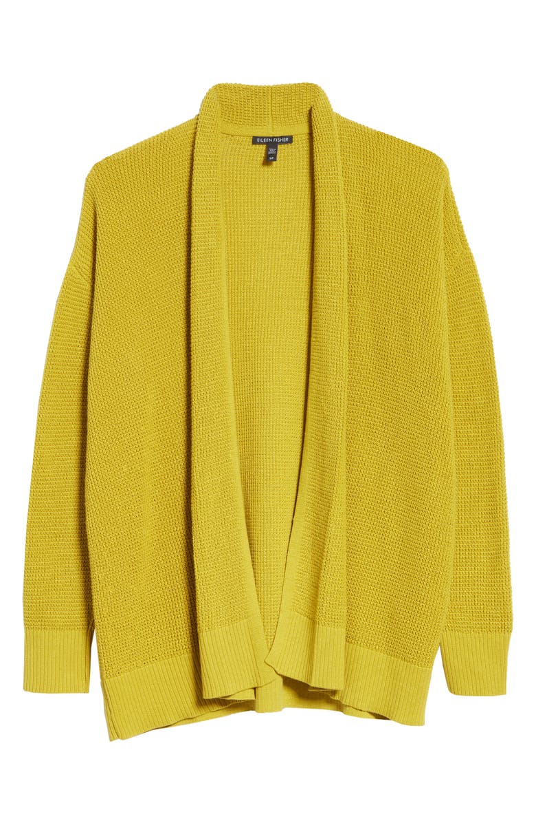 Eileen Fisher Organic Cotton Open Front Cardigan, Alternate, color,
