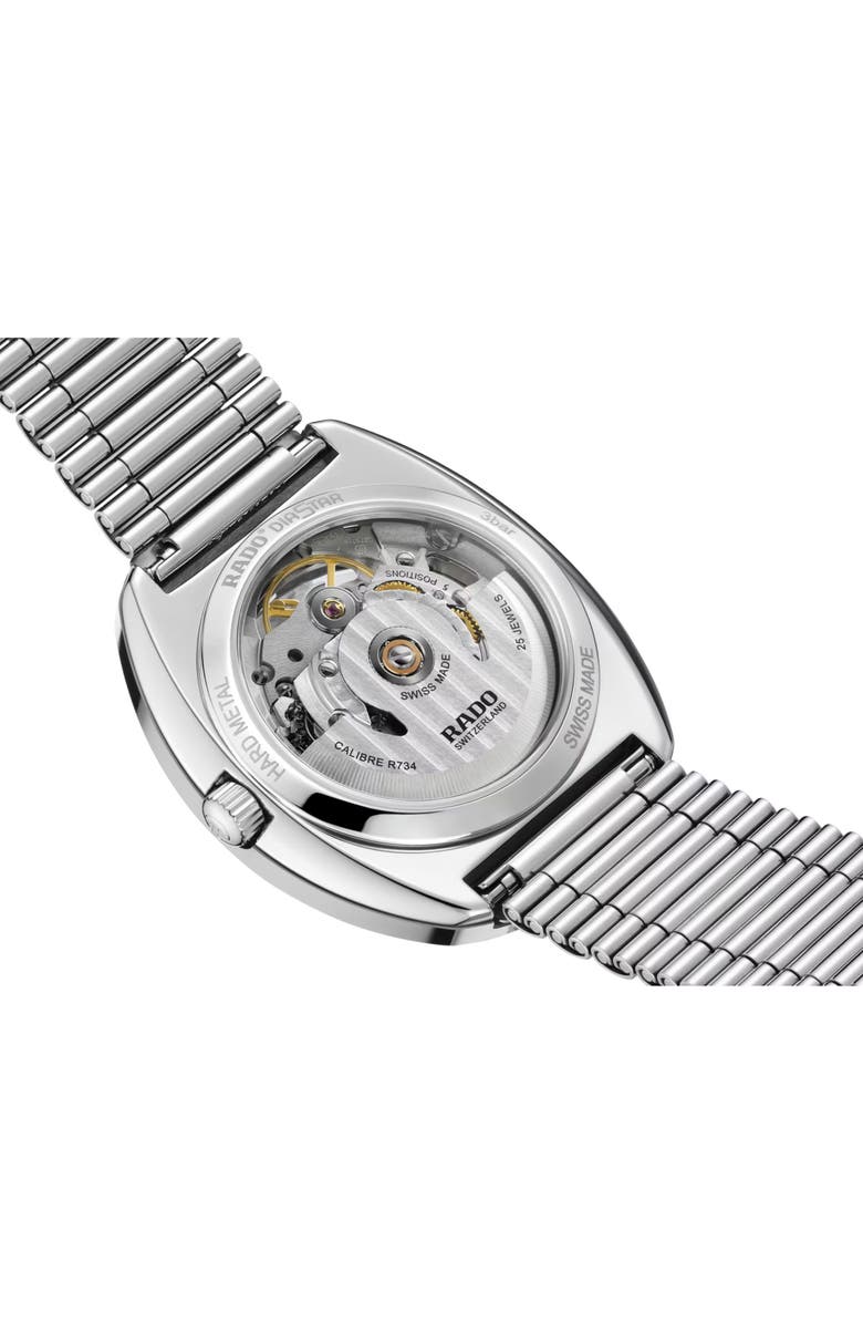 RADO DiaStar Original Skeleton Open Heart Automatic Bracelet Watch, 35mm, Alternate, color,