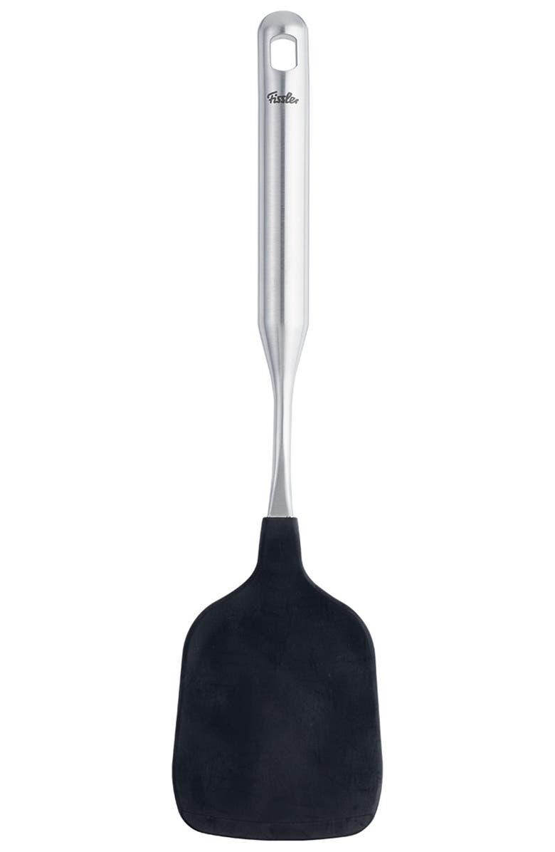 81025290 Essential Cooking Utensils Silicone Wok Turner, Alternate, color, Metallic Silver