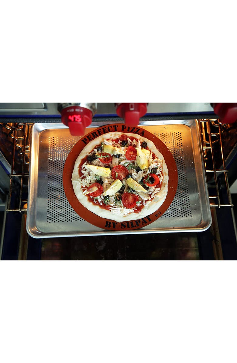 Silpat Perfect Pizza Non-Stick Silicone Baking Mat, 12" Round, Alternate, color,