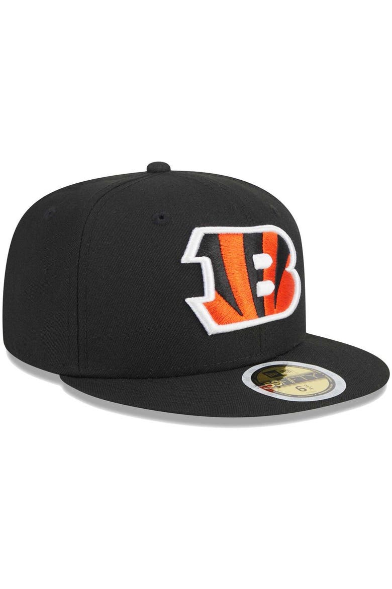 Youth New Era Black Cincinnati Bengals  Main 59FIFTY Fitted Hat, Alternate, color, Black