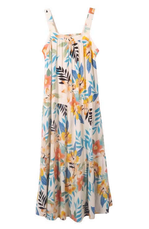 Kids' Print Maxi Dress