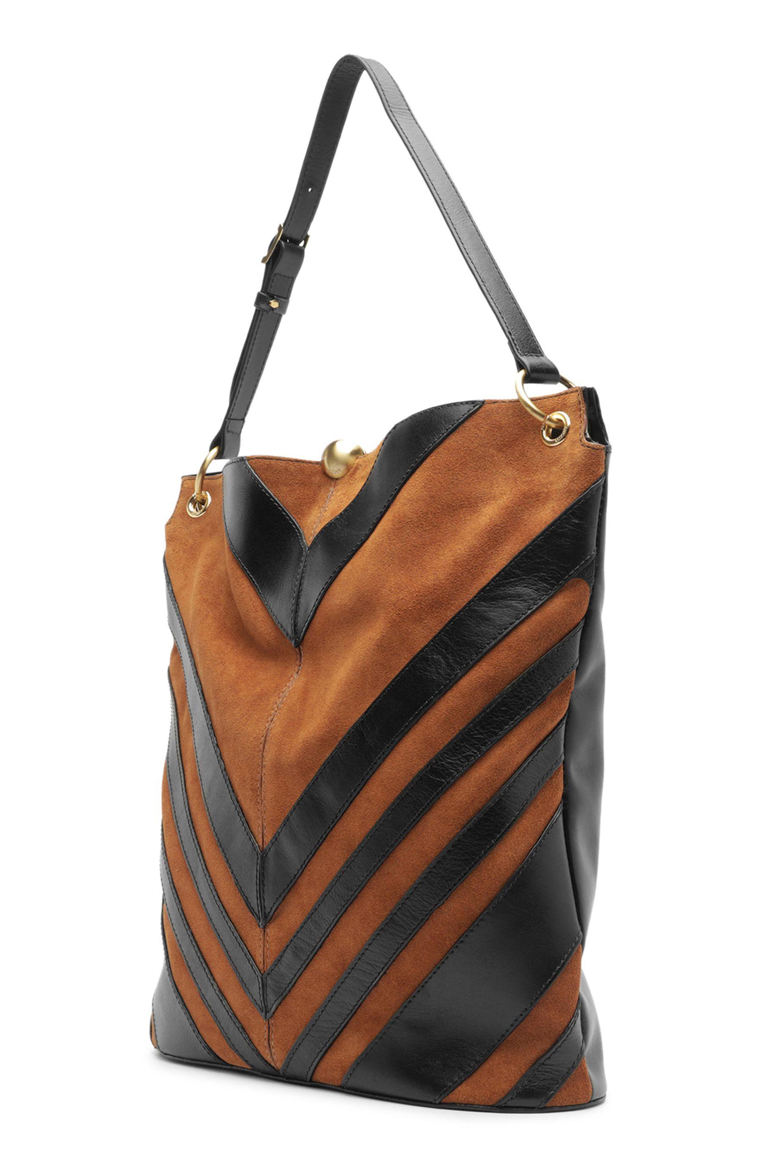 Aurora Large Leather Hobo Bag, Alternate, color, SOUL NATURAL