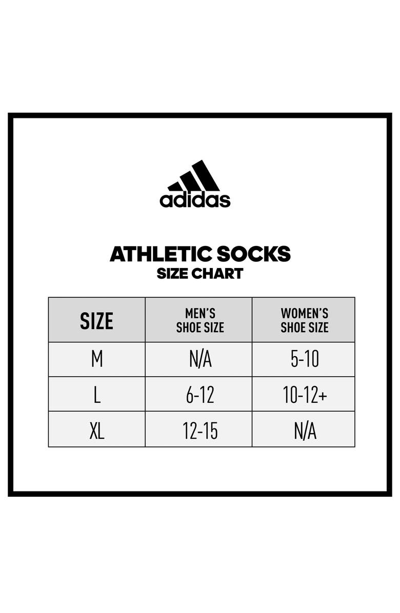 adidas Kids' Athletic Cushioned Low Cut Socks - Pack of 6, Alternate, color, Black