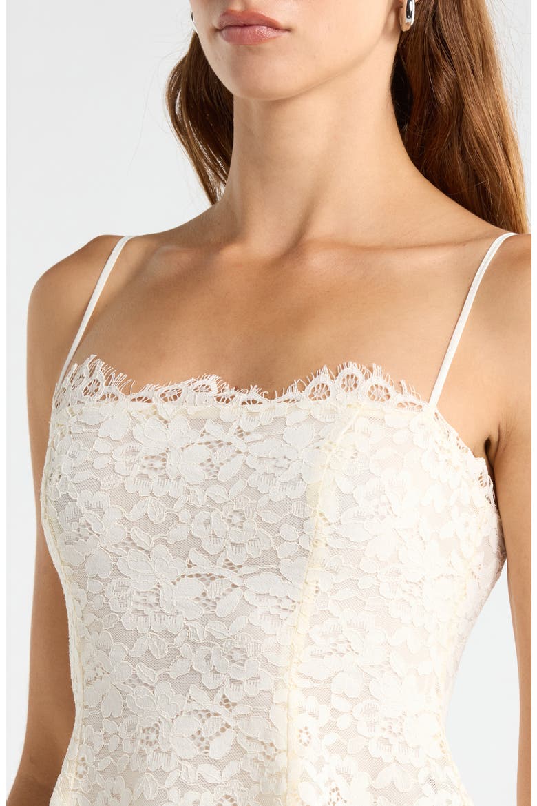 Ari Peplum Lace Camisole, Alternate, color, GARDENIA