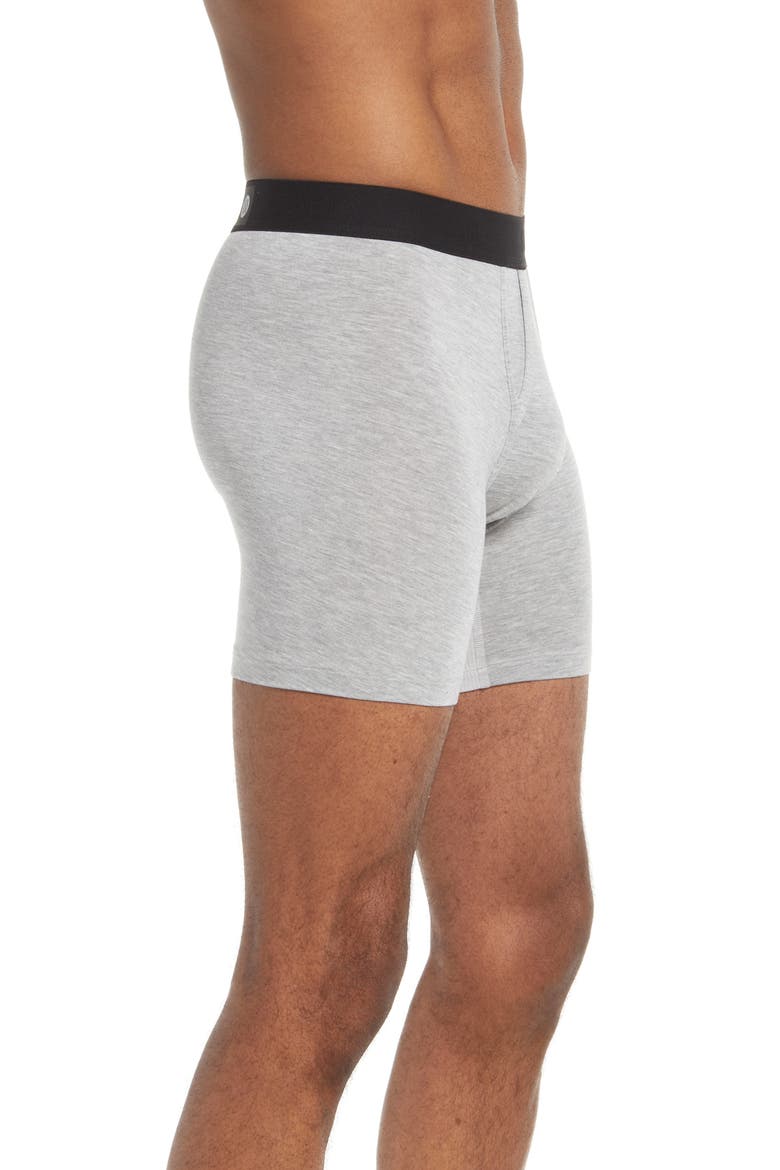 Men's Regulation Solid Boxer Briefs, Alternate, color, HEATHERGRE