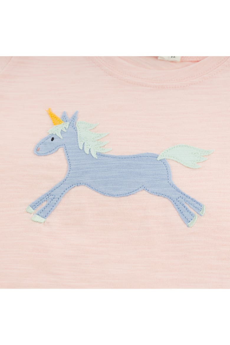 Unicorn Raw Edge T-Shirt, Alternate, color, Pale Pink