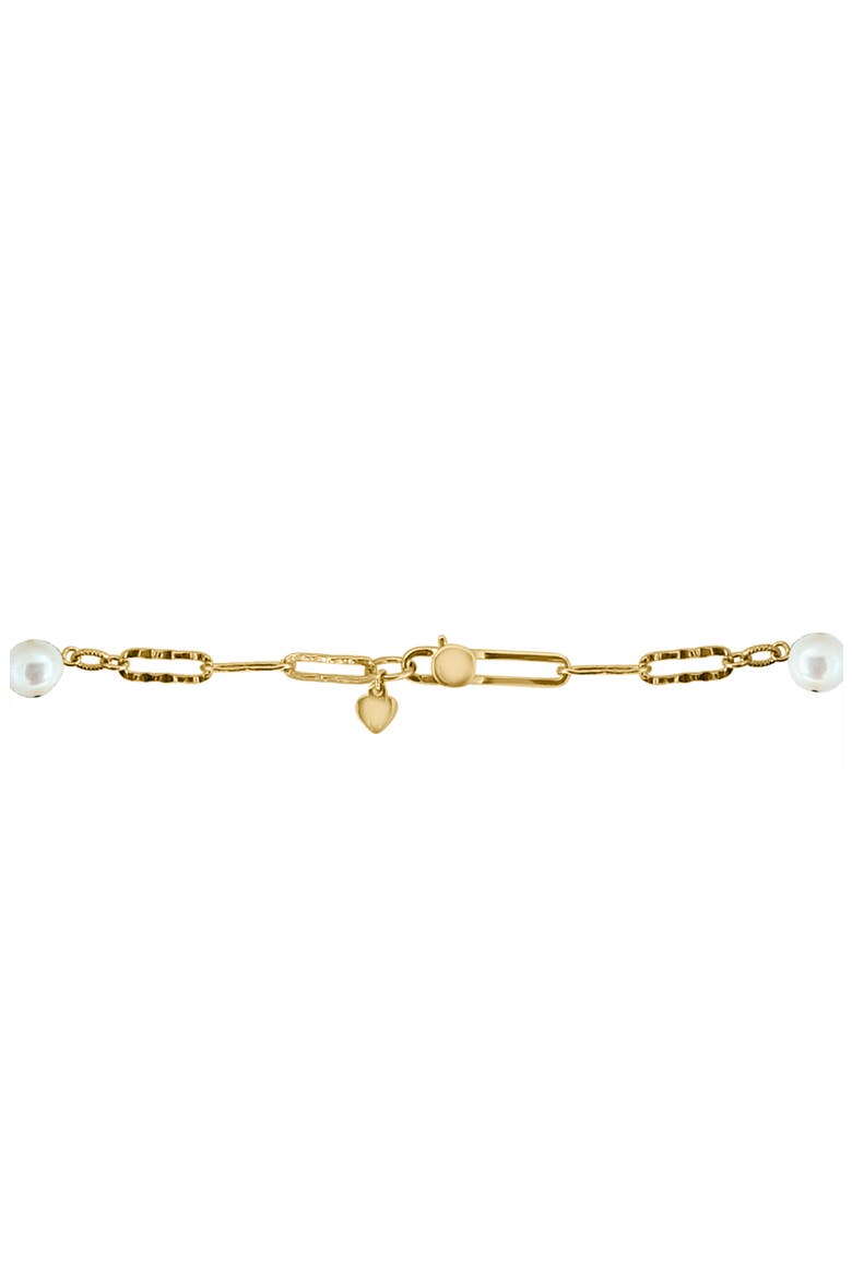 7-8mm Pearl Station Chain Neckalce, Alternate, color, WHITE