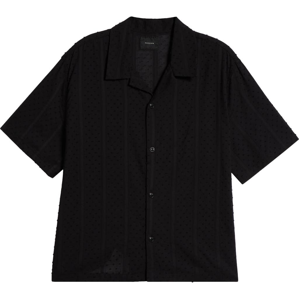 Pacsun Oversize Pointelle Camp Shirt
