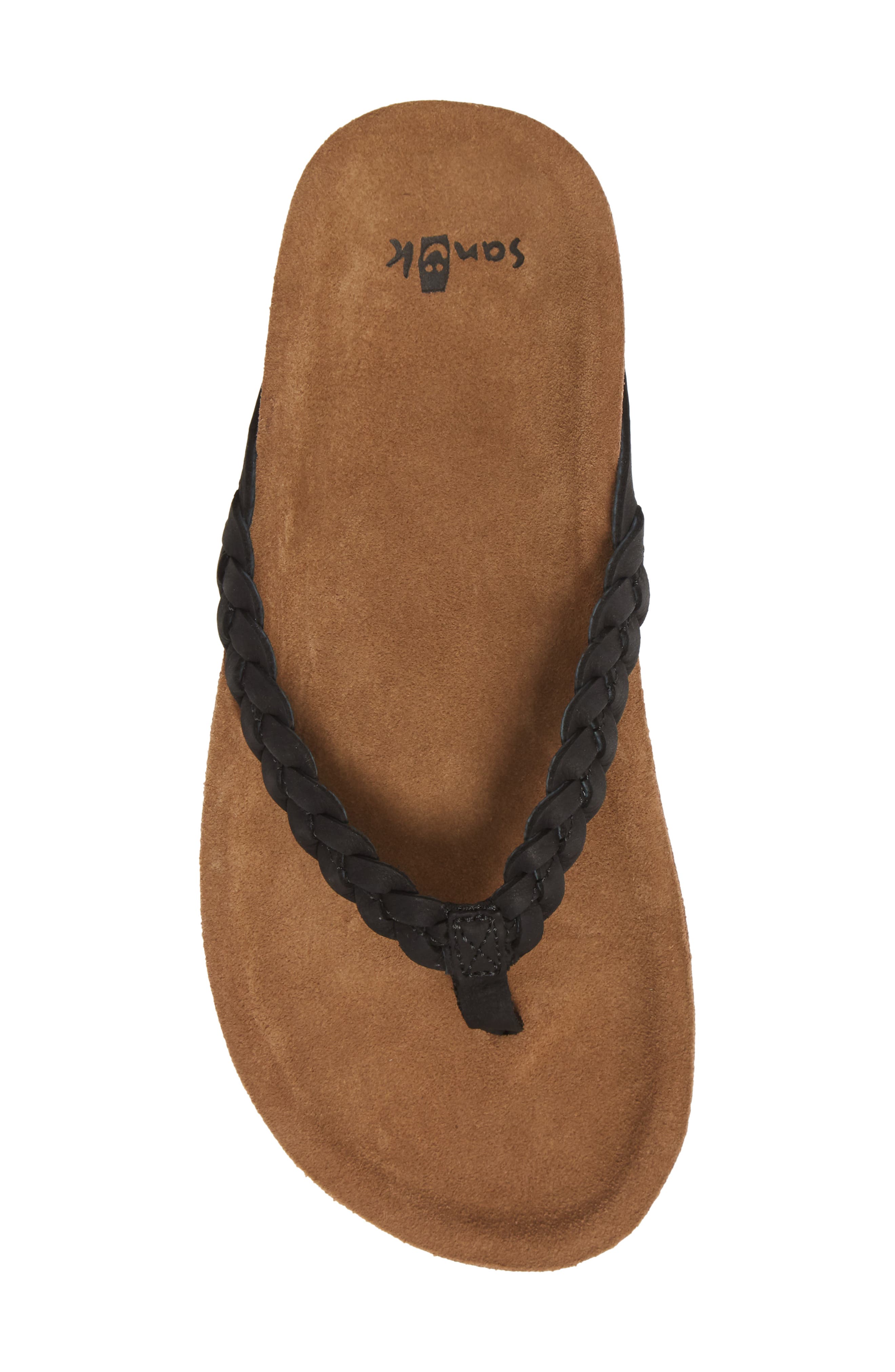 Sanuk She Loungy Braid Flip Flop, Alternate, color, 