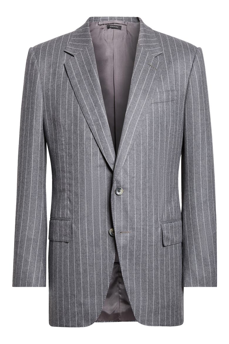 Moulin Pinstripe Wool Sport Coat, Main, color, GREY