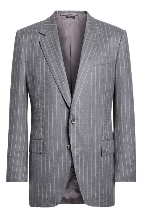 Moulin Pinstripe Wool Sport Coat