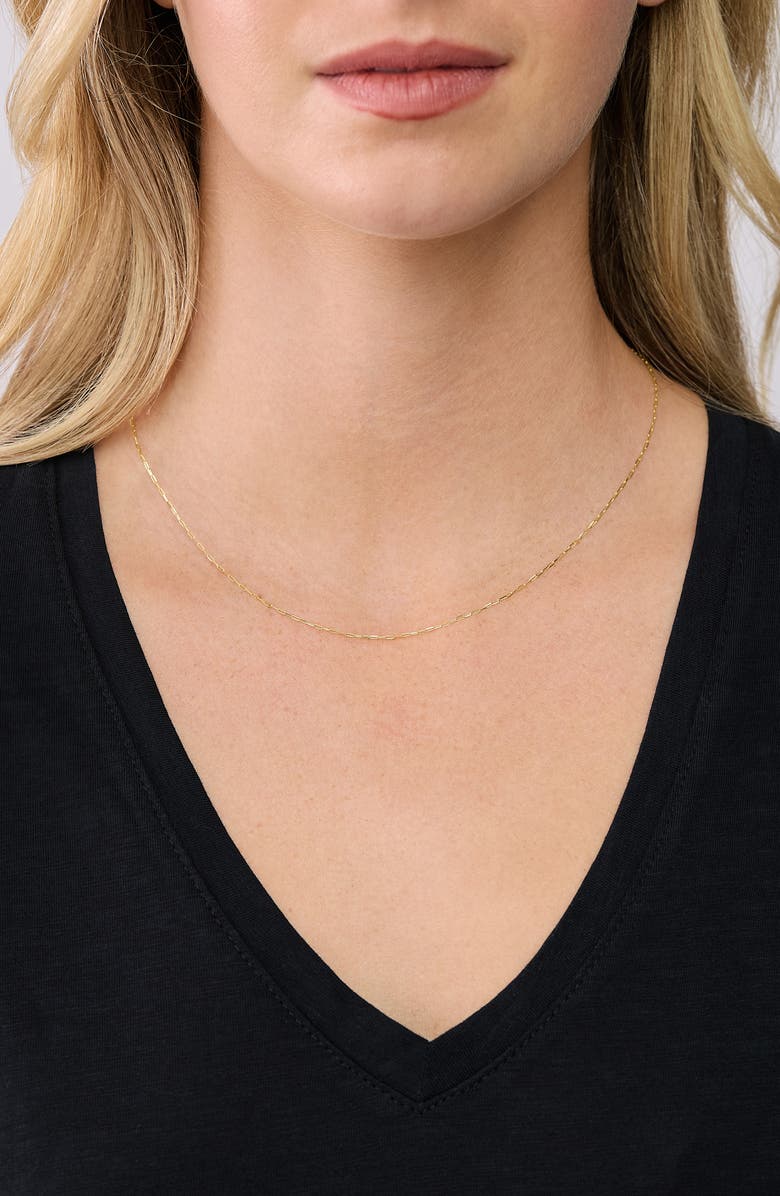 Bony Levy 14K Paper Clip Chain Necklace, Alternate, color, 14K Yellow Gold