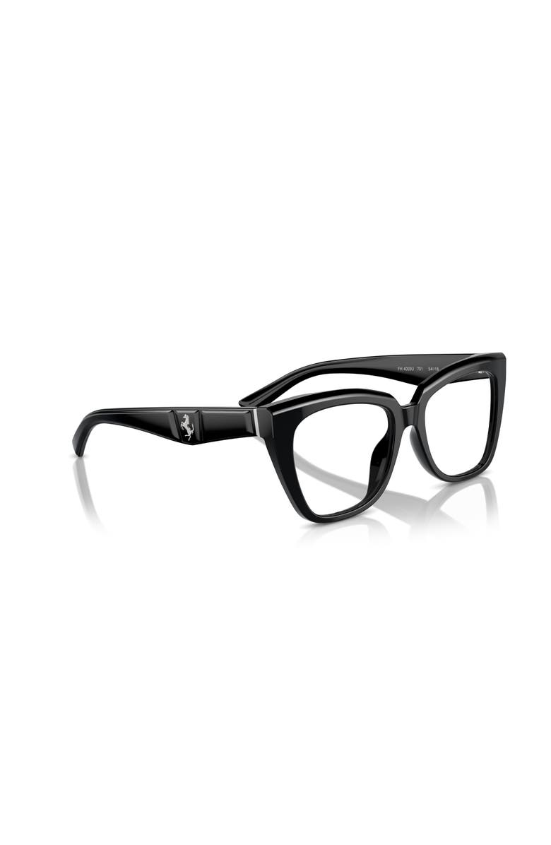 Ferrari 54mm Square optical glasses, Alternate, color, Black