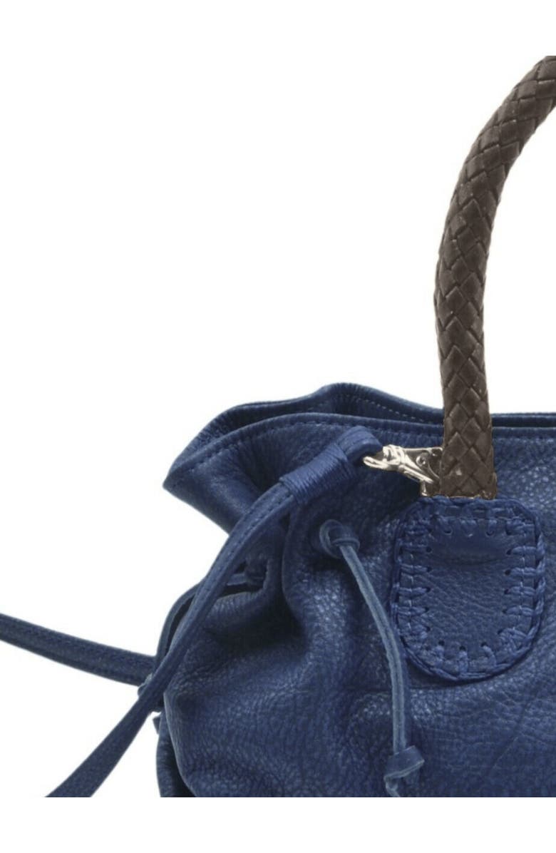 Carlos Falchi Mini Barrel Leather Bag CF626, Alternate, color, Whiskey