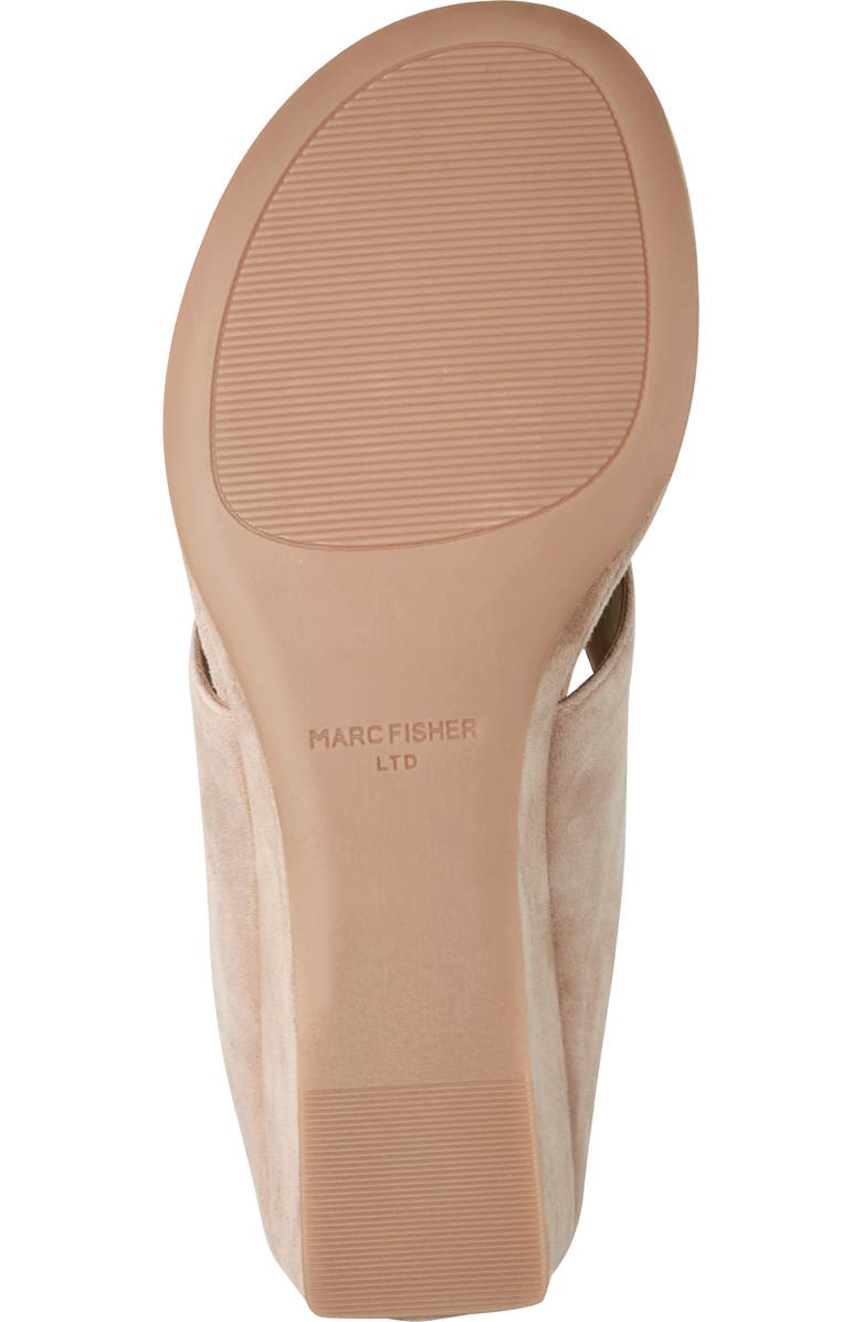 Marc Fisher LTD Udena Wedge Flip Flop, Alternate, color, Medium Natural 2
