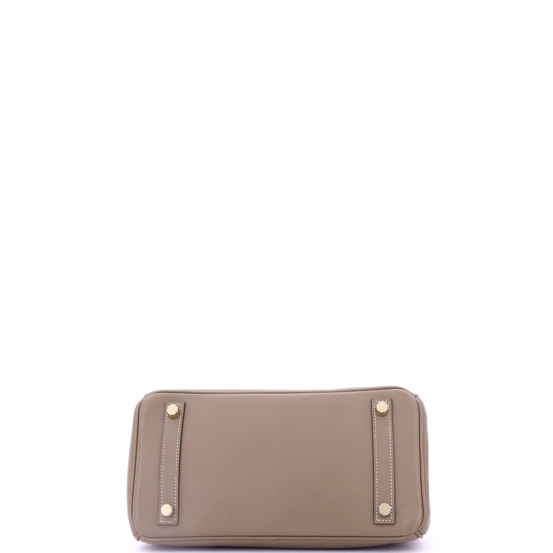 Pre-Owned Hermes Birkin Handbag Grey Swift with Gold Hardware 25, Alternate, color, 