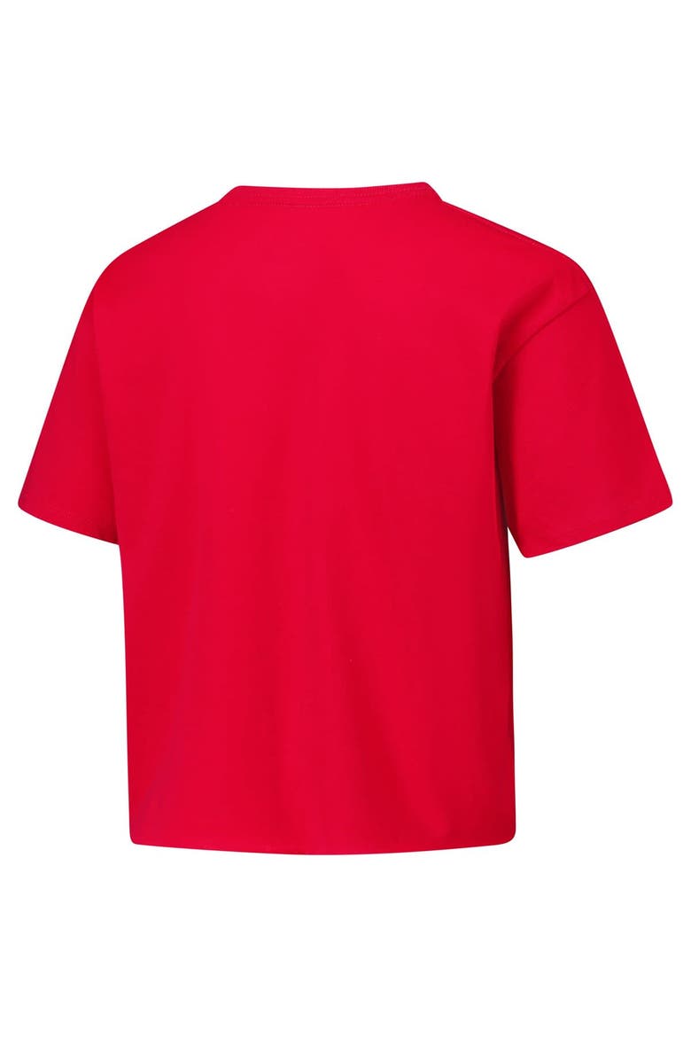 Women's League Collegiate Wear Red Georgia Bulldogs Clothesline Cotton Midi T-Shirt, Alternate, color, Red