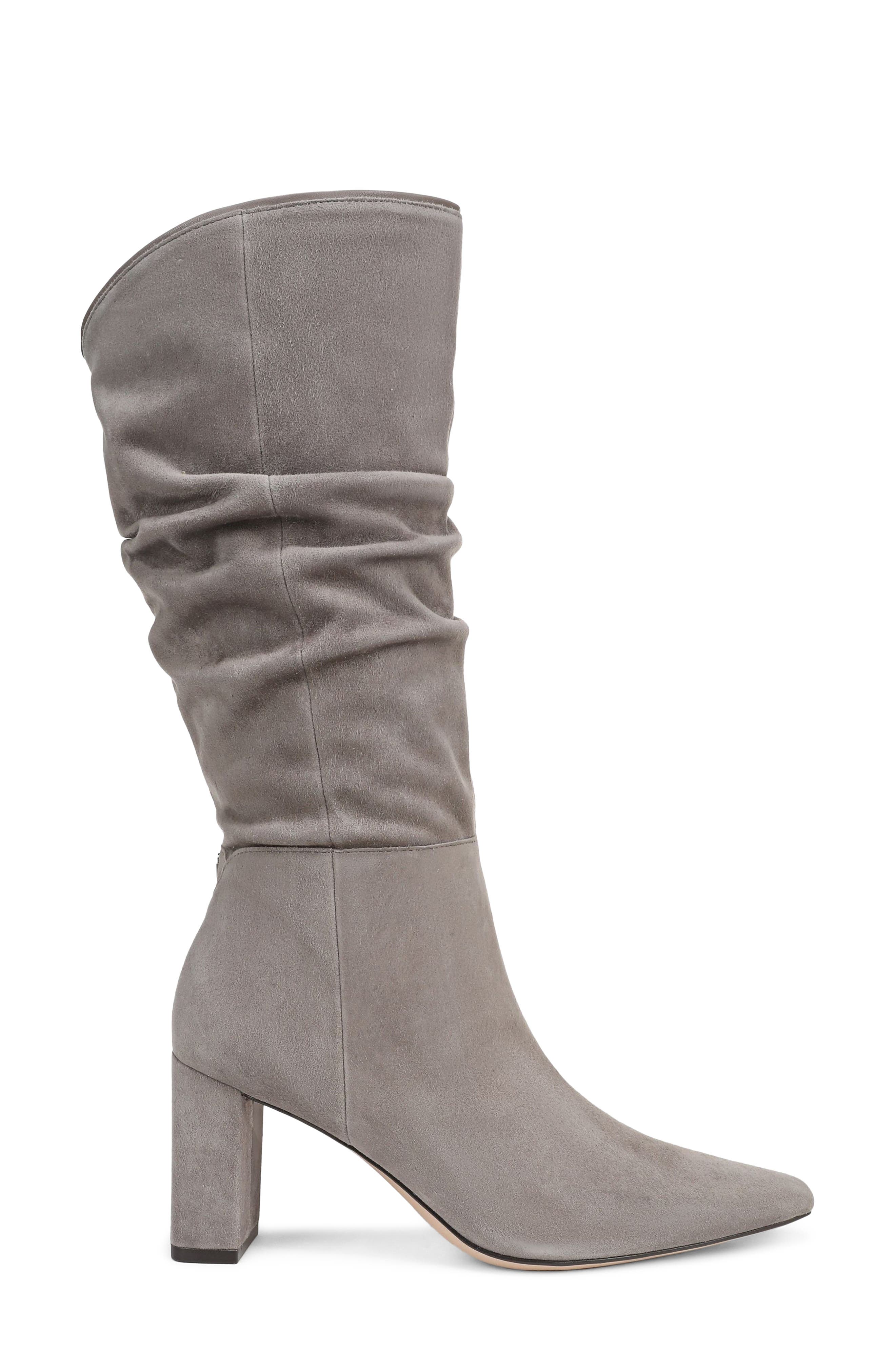 Fletcher Leather Boot, Alternate, color, FOG GREY SUEDE WC