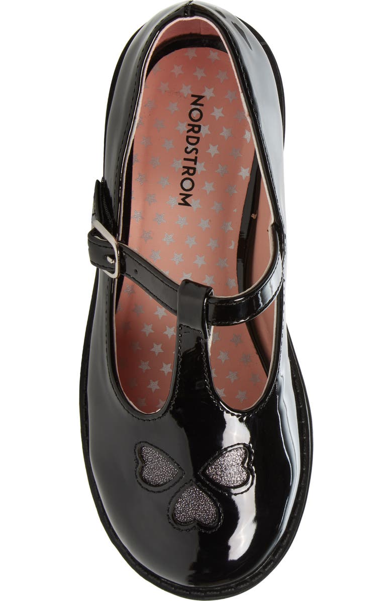 Nordstrom Kids' Lindie T-Strap Flat, Alternate, color,