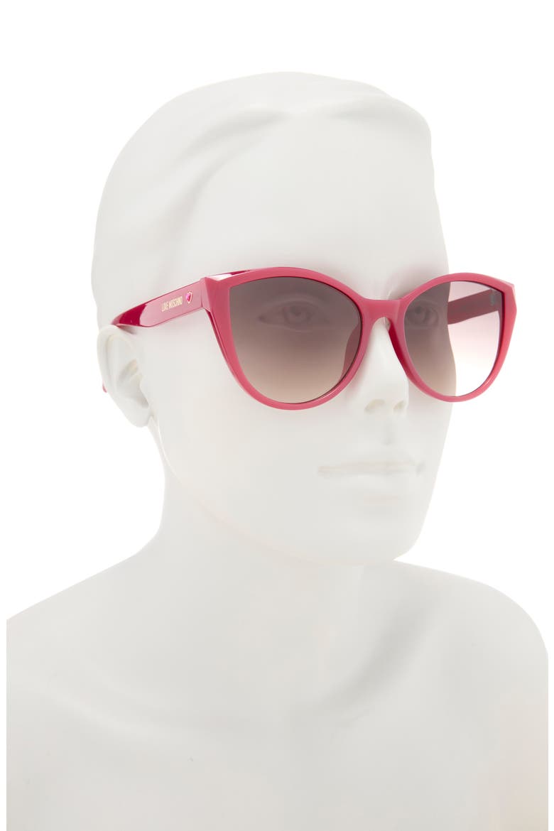 54mm Cat Eye Sunglasses, Alternate, color, MILKY BURGUNDY