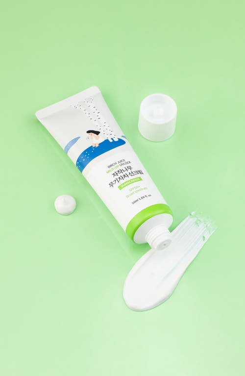 Round Lab Birch Mild-up Sunscreen Uvlock Spf 50+ Broad Spectrum In Transparent