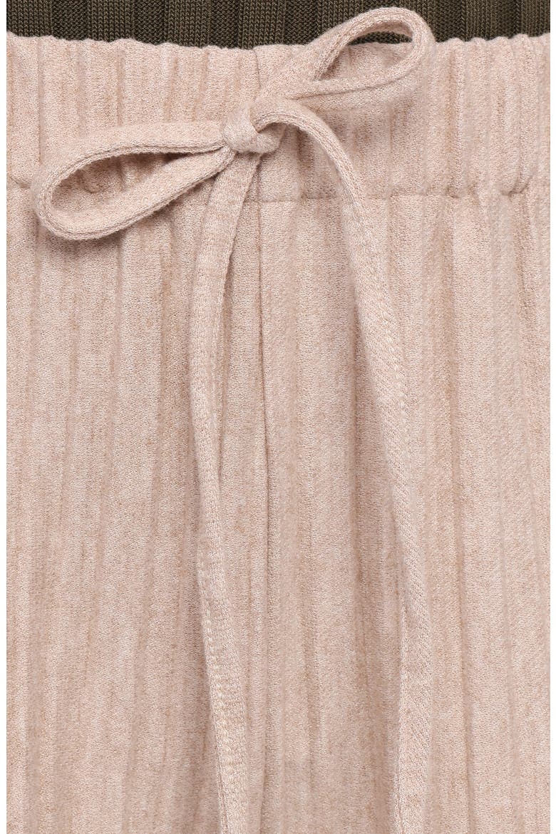 Davis Pleated Wide Leg Knit Pants, Alternate, color, BEIGE