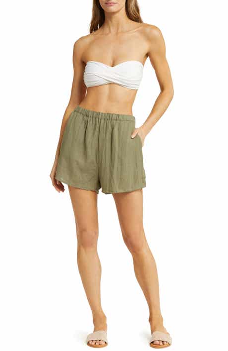Vitamin A® Tallows Linen Cover-Up Shorts