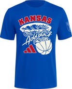 adidas Men's adidas Royal Kansas Jayhawks 70th Anniversary Basketball T-Shirt