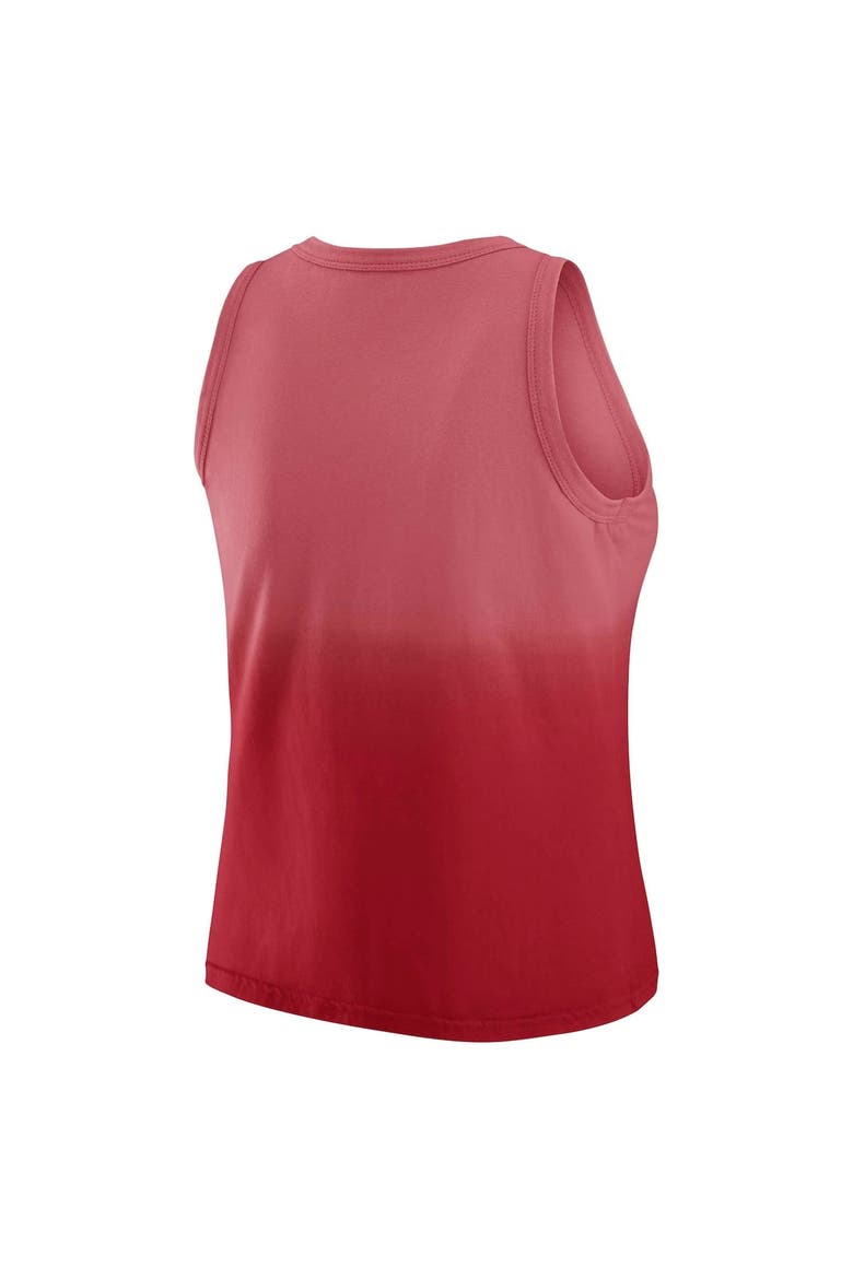 Women's WEAR by Erin Andrews x Gracie Hunt Scarlet San Francisco 49ers Ombre Tank Top, Alternate, color, Scarlet