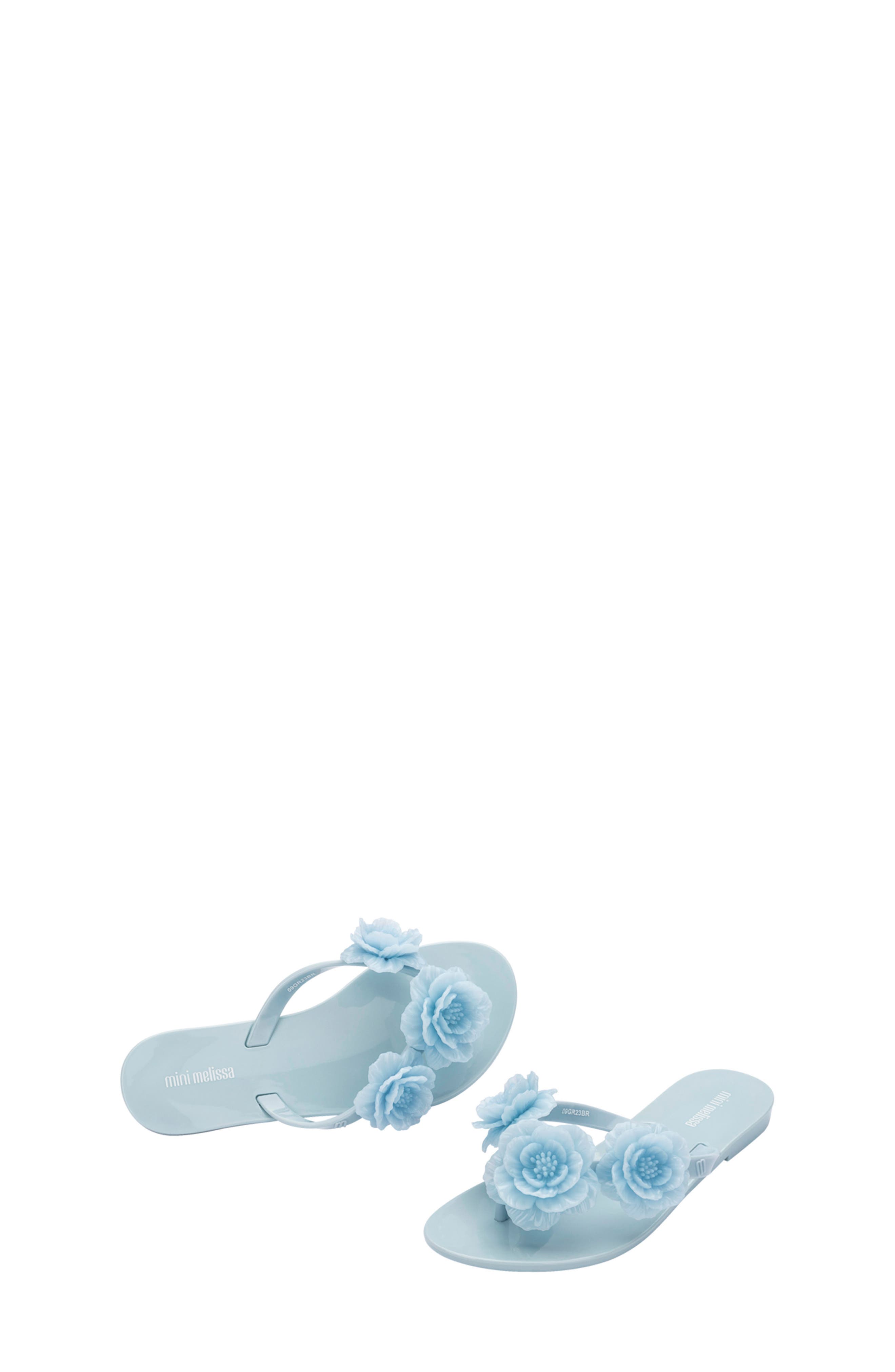Mini Melissa Kids' Mini Harmonic Springtime Flip Flop, Alternate, color, Blue