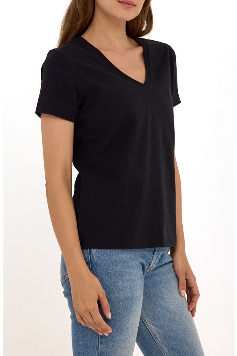 Aria Essential Organic Cotton T-Shirt, Alternate, color, BLACK