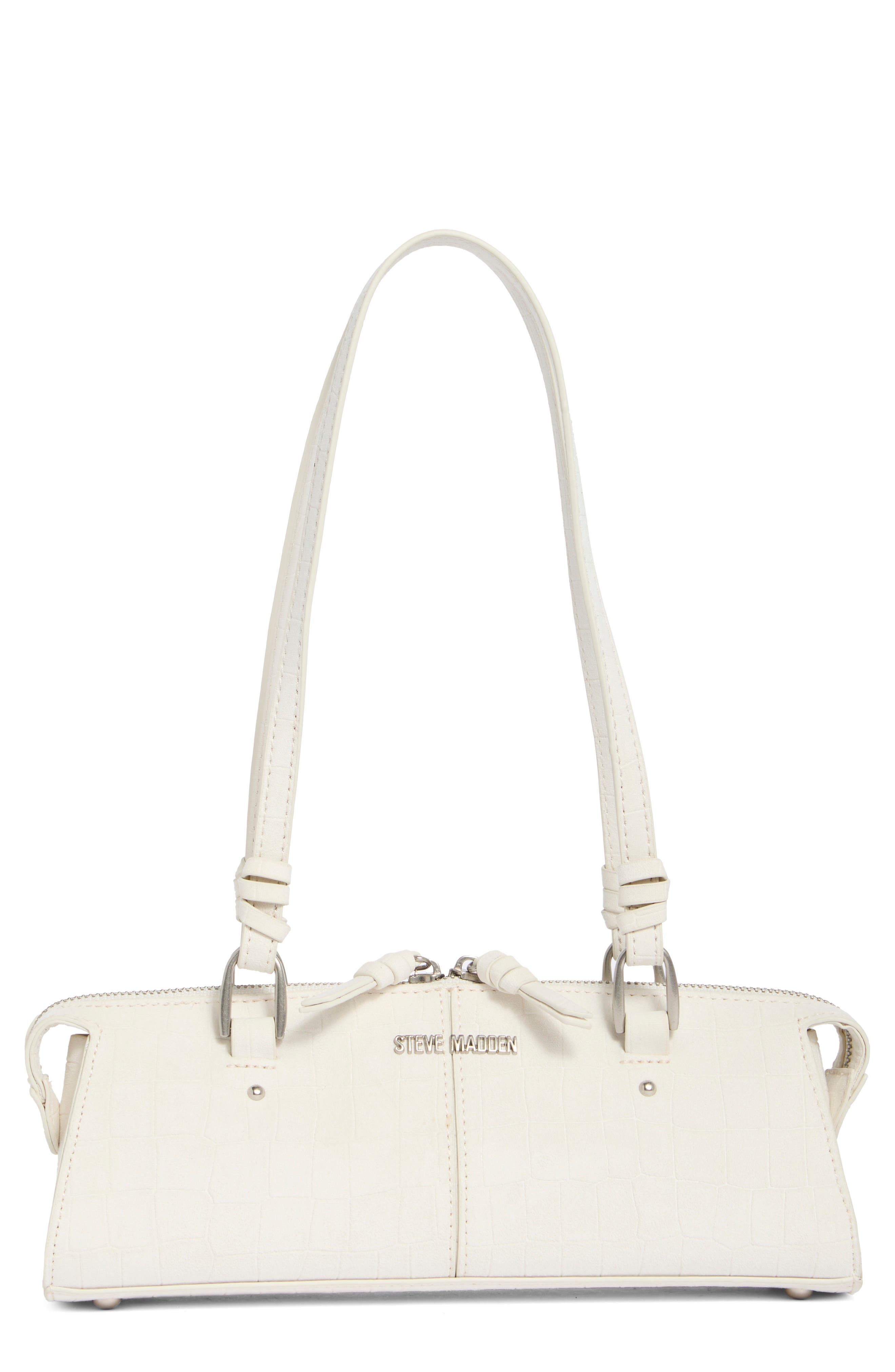 Steve Madden Sybil Croc Embossed Faux Leather Shoulder Bag