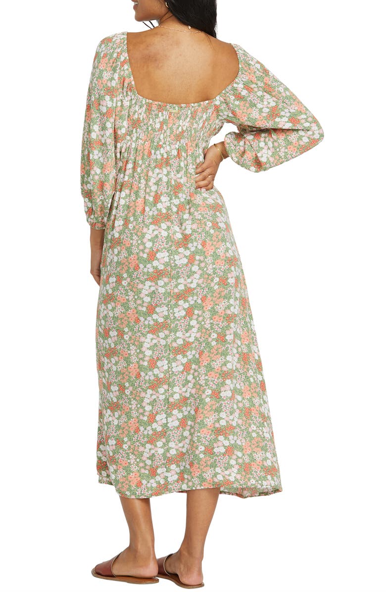 Billabong Dream All Day Floral Midi Dress, Alternate, color,