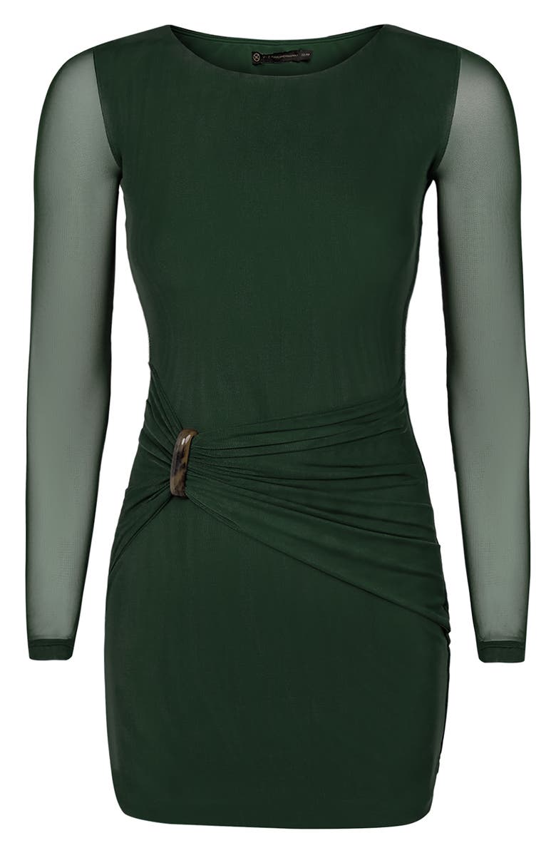 ViX Paula Hermanny Catalina Long Sleeve Cover-Up Minidress, Alternate, color, 