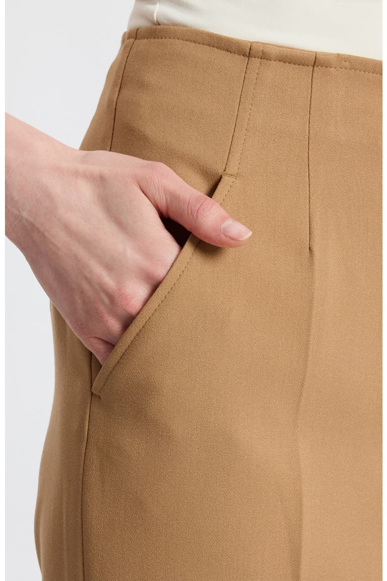 Della Crepe Straight Leg Pants, Alternate, color, Dune Sand